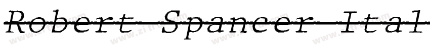 Robert Spancer Itali字体转换